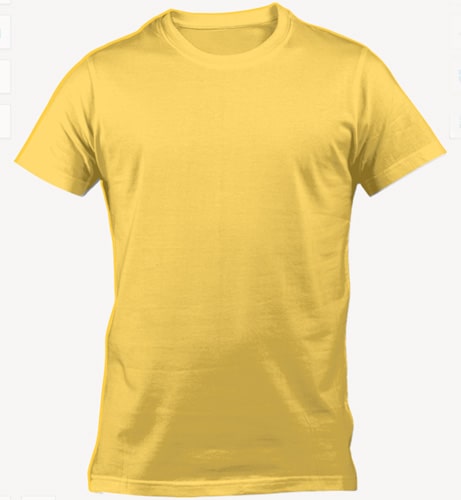 Camisetas Banda Estampadas – Amarillo